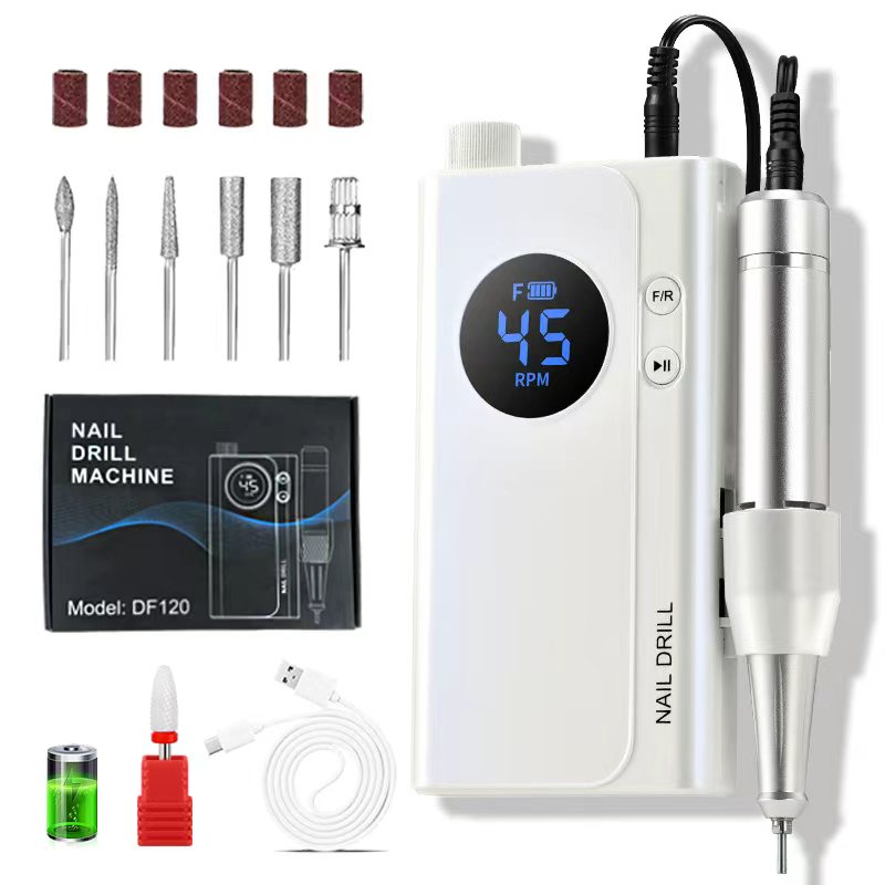 Power Tools Online - Professional Rechargeable Nail Drill Machine, 45000RPM,
