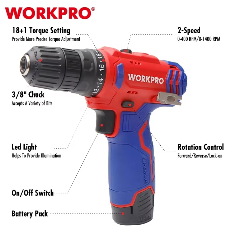 12V 10mm Cordless Drill Cordle - огляд і ціна Power Tools Cordless
