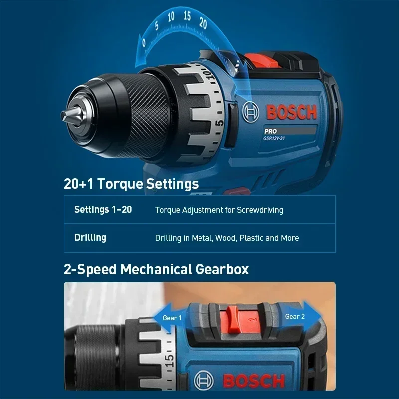 BOSCH GSR12V-31 Cordless Elect - огляд і ціна Power Tools Cordless