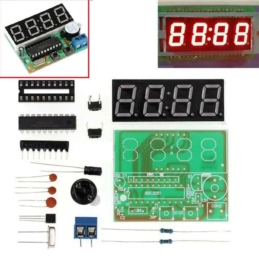 4-bit Digital Clock DIY Solder - огляд і ціна Power Tools Skills