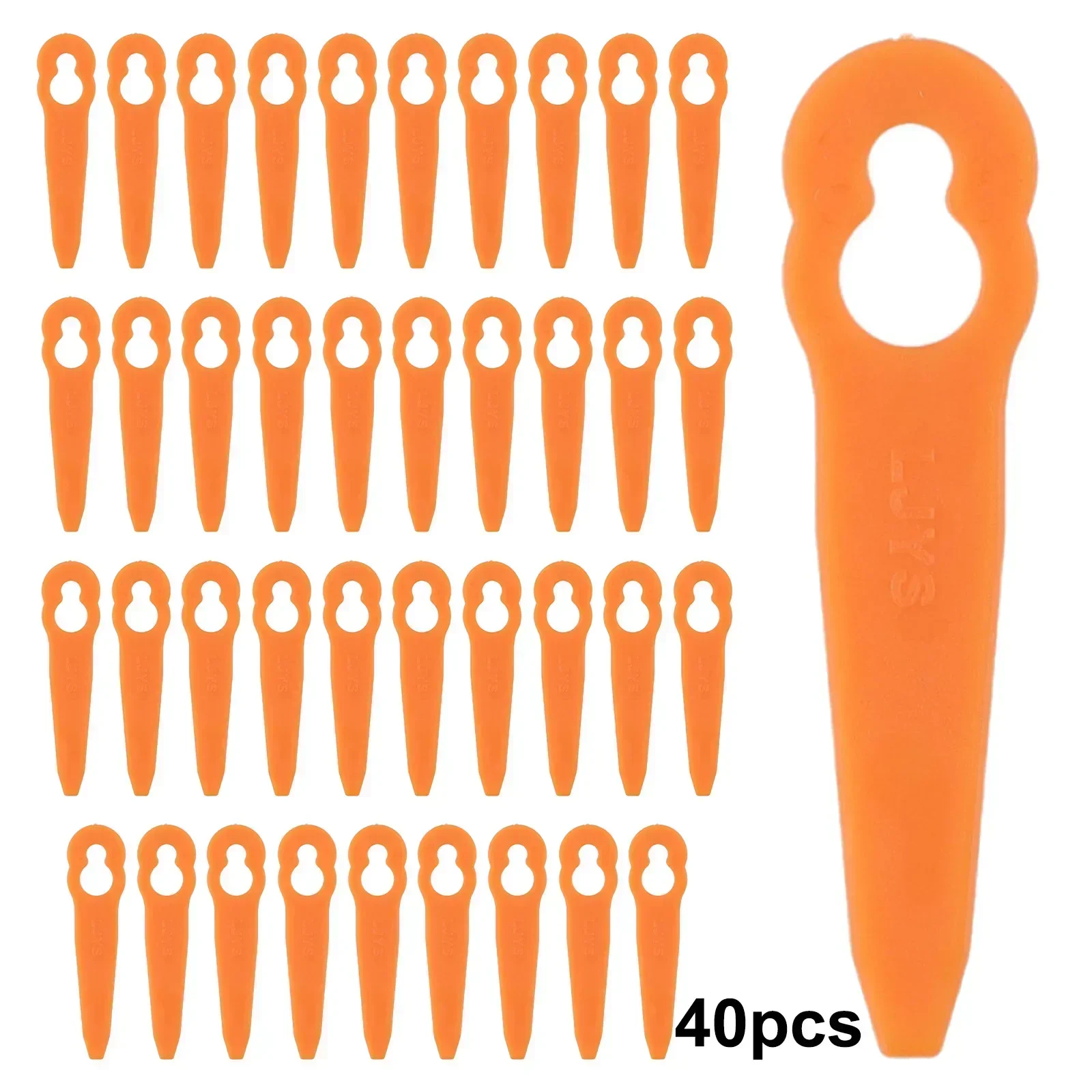 40pcs Plastic Blades Lawn Mowe - огляд і ціна Power Tools Orange