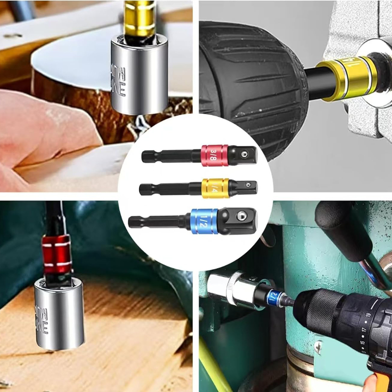 Impact Socket Adapter Set 3Pcs - огляд і ціна Cordless Drill Driver
