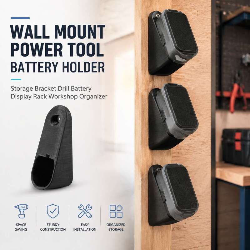 Wall Mount Power Tool Battery  - огляд і ціна Power Tools Display Rack
