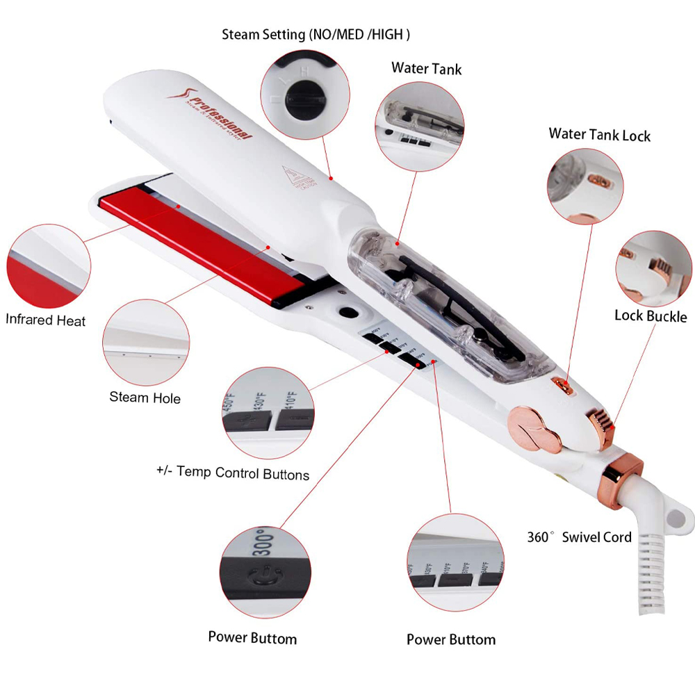 Steam Hair Straightener with I - огляд і ціна Power Tools Voltage