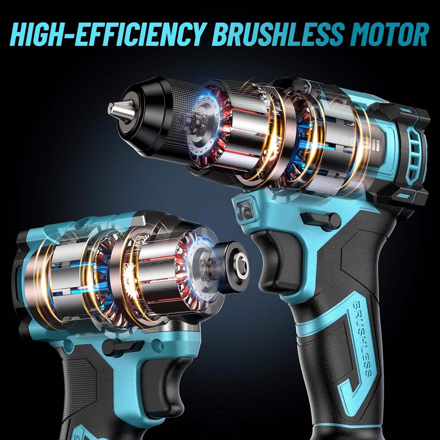 SEESII 3/8'' Drill & 1/4'' Imp - огляд і ціна Cordless Drill Driver
