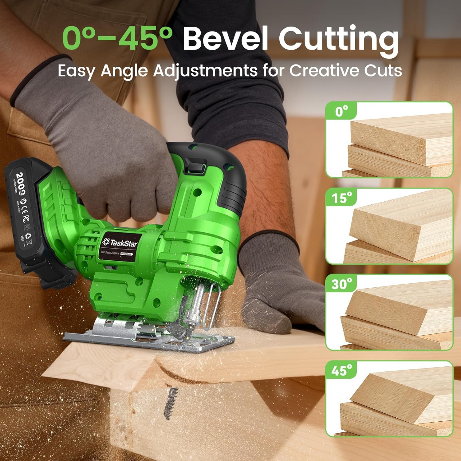 Taskstar Cordless Jig Saw Tool - огляд і ціна Jigsaw Orbital Blade